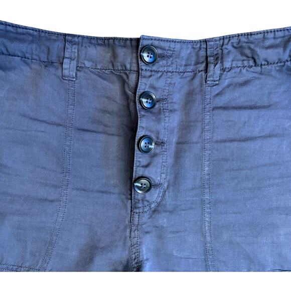 Women's Ann Taylor Loft Blue Linen Blend Shorts, Size 12, EUC - Picture 3 of 4